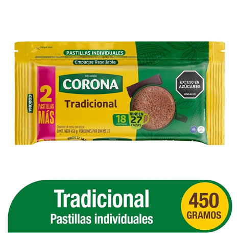 Chocolate Corona Tradicional  Pastilla